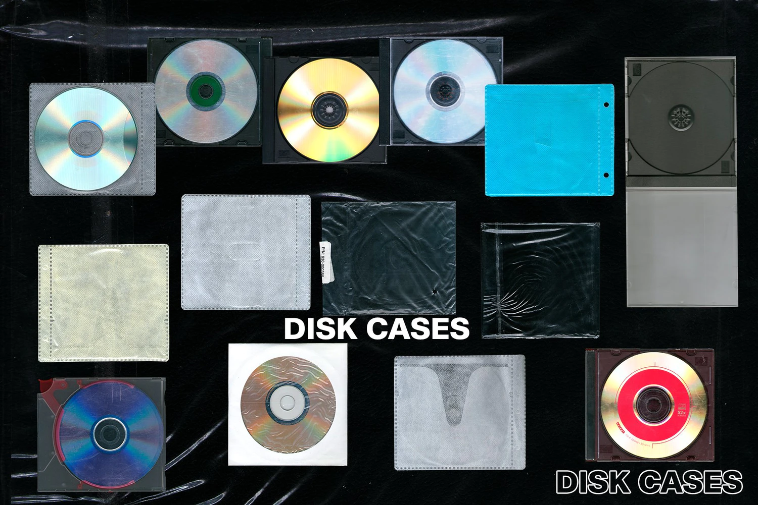 2201 潮流复古怀旧磨损光碟CD光盘塑料包装盒png免抠图片拼贴设计素材 Extradetailed-CD-textures-CD-cases-FONToMASS