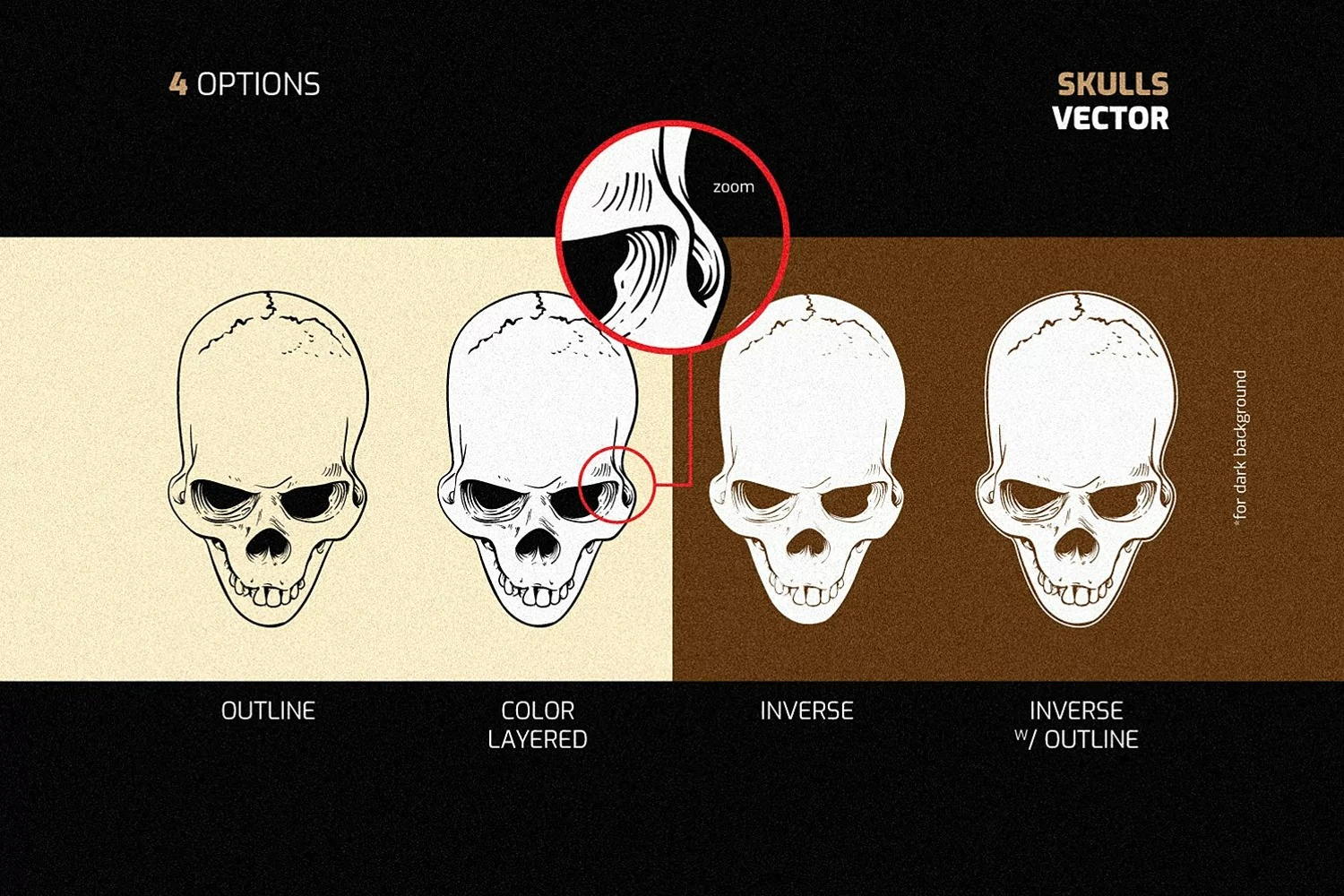 2229 矢量骷髅酷炫插画素材包Skull-Vector-Set-5990441