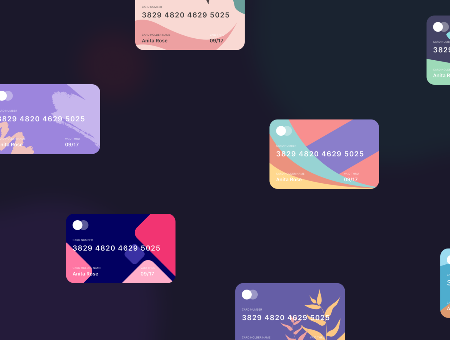 2251 100款信用卡银行卡卡片设计UI素材Cazuu – 100 Bank Cards