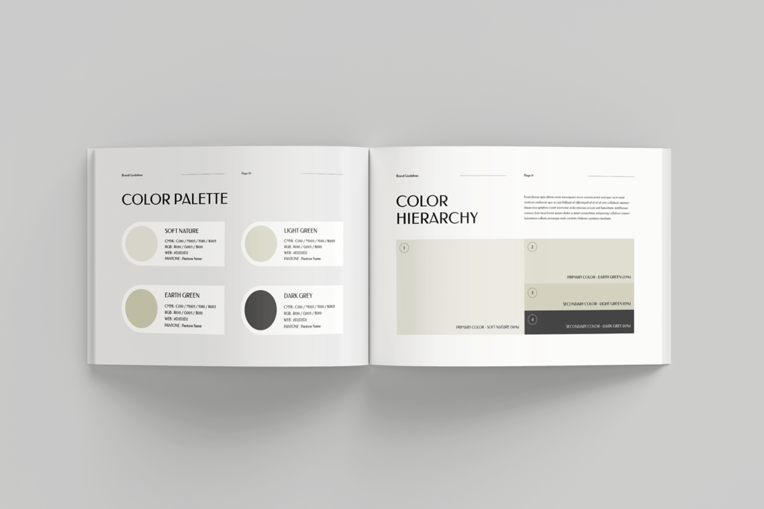 2263 品牌形象视觉规范设计方案Word和Indesign模板Brand Guidelines MS Word & Indesign