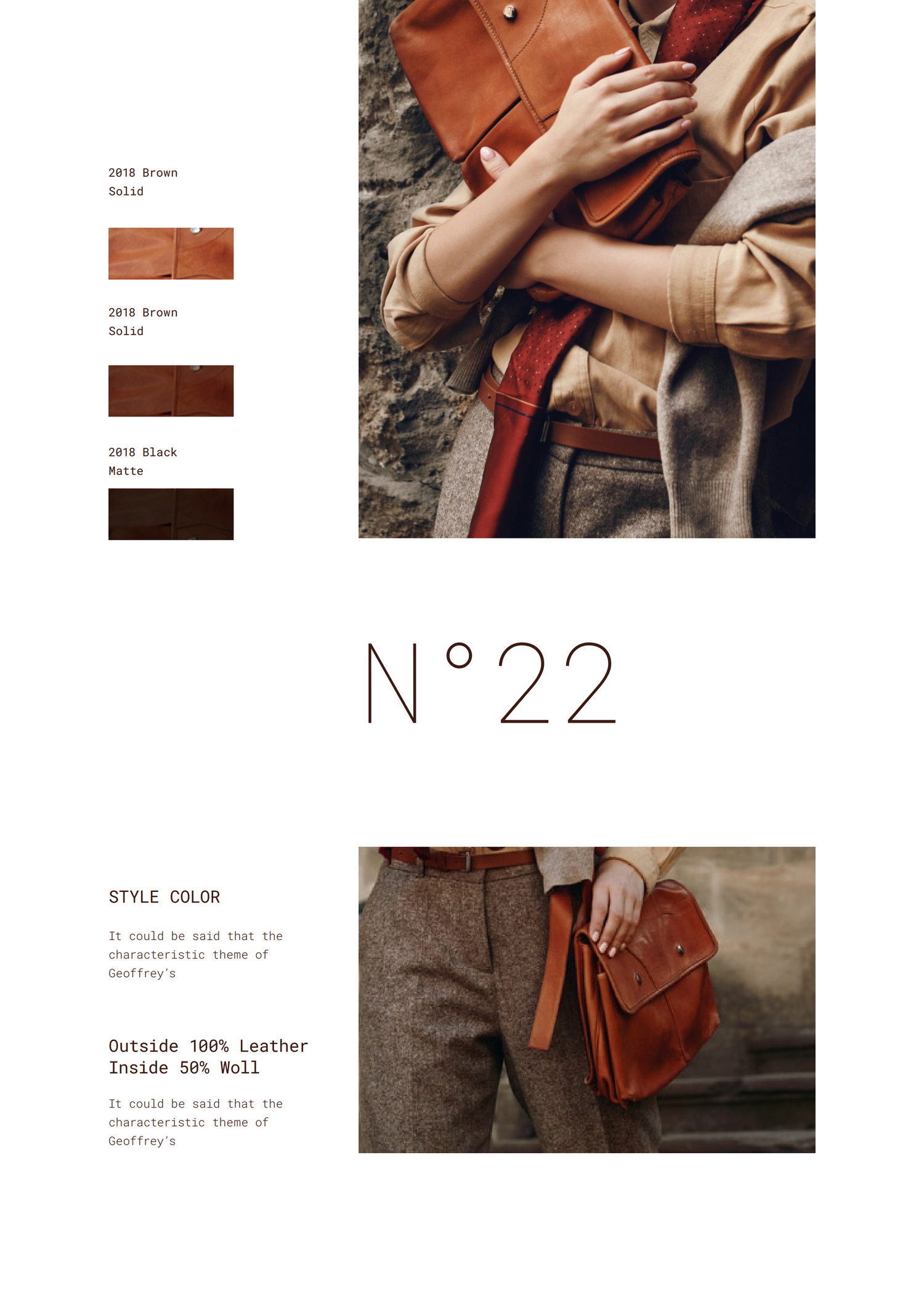 2267 奢侈品牌皮包产品画册VI设计PSD排版源文件Catalog Lookbook