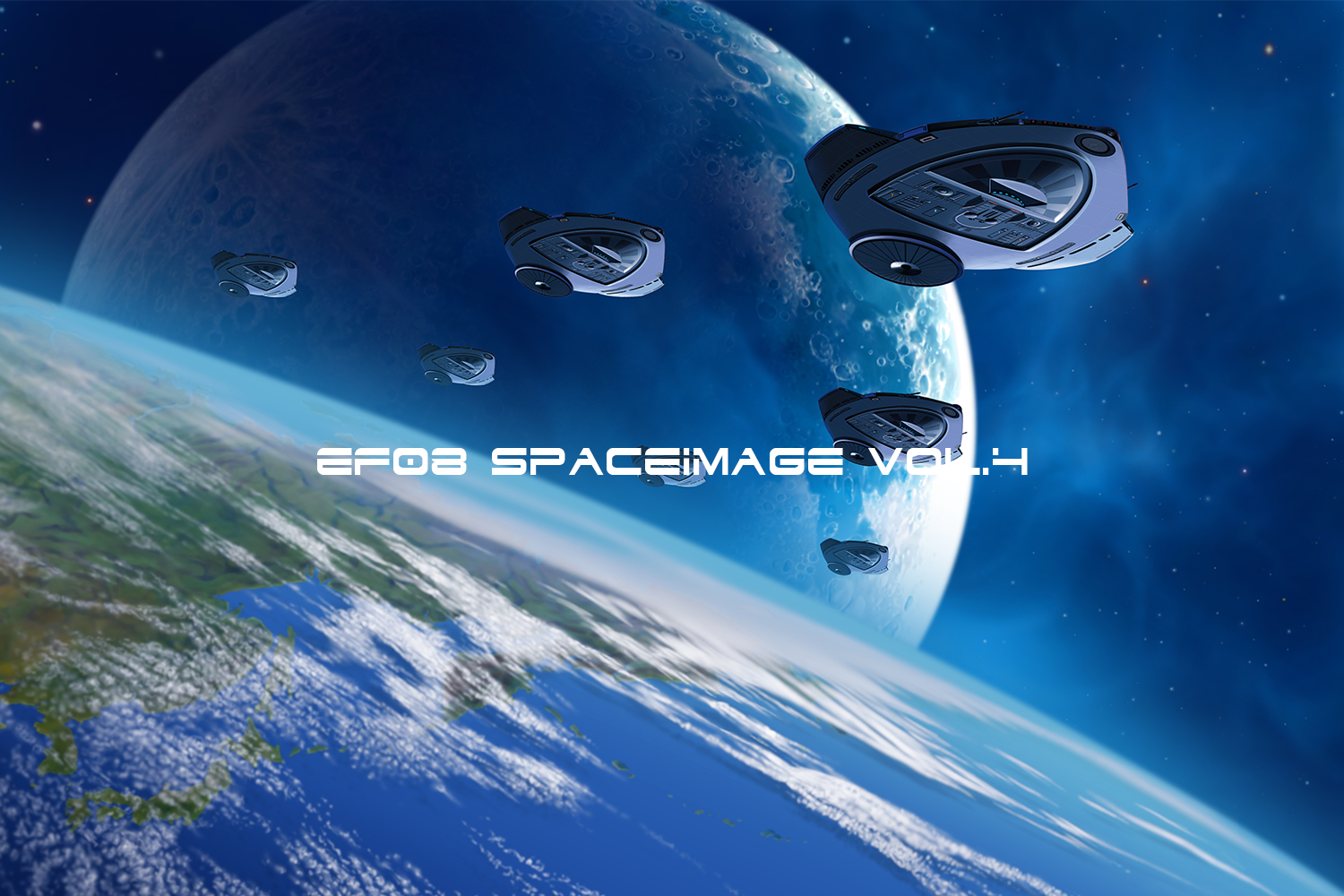 2307 90款宇宙太空星空空间站卫星高清渲染背景素材 EF08 Spaceimage Vol
