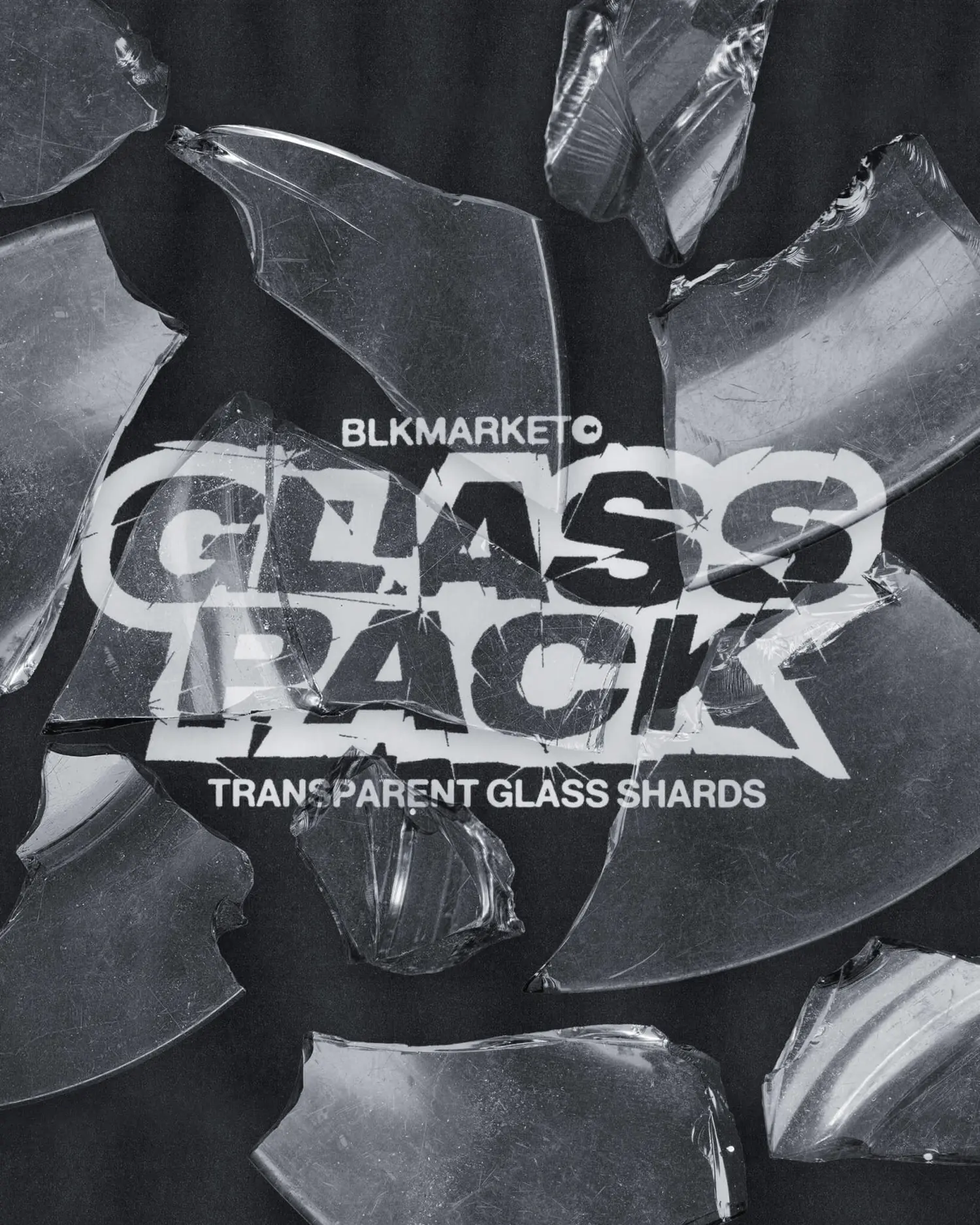 2364 100+款破碎玻璃瓶子碎片高清PNG免抠设计元素素材 GLASSPACK – BLKMARKET