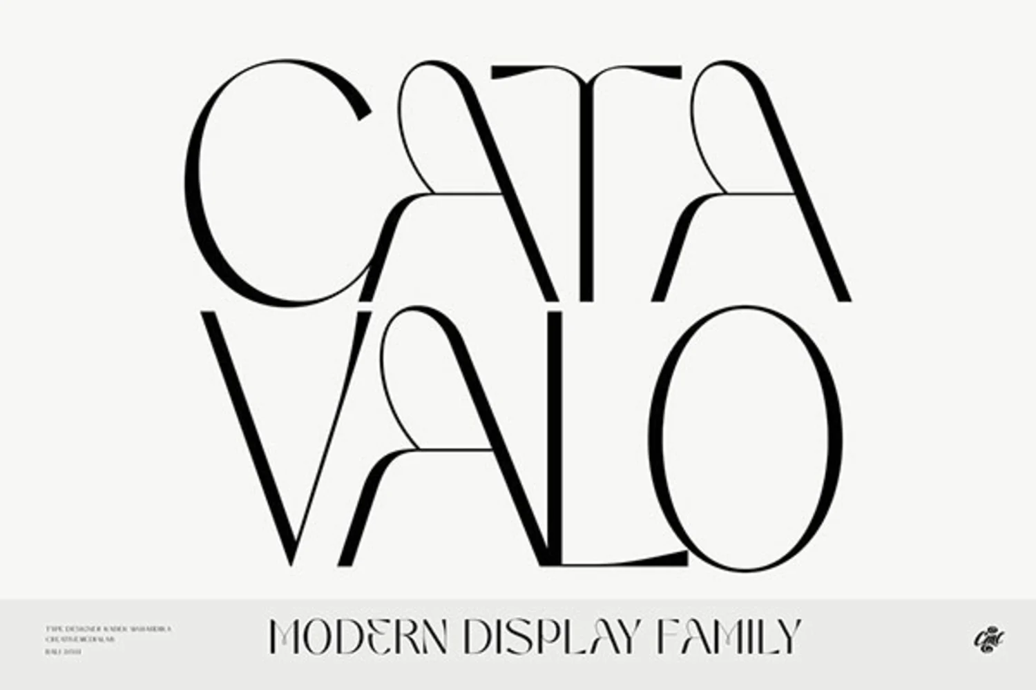 2366 现代时尚无衬线英文品牌字体 Catavalo – Modern display family