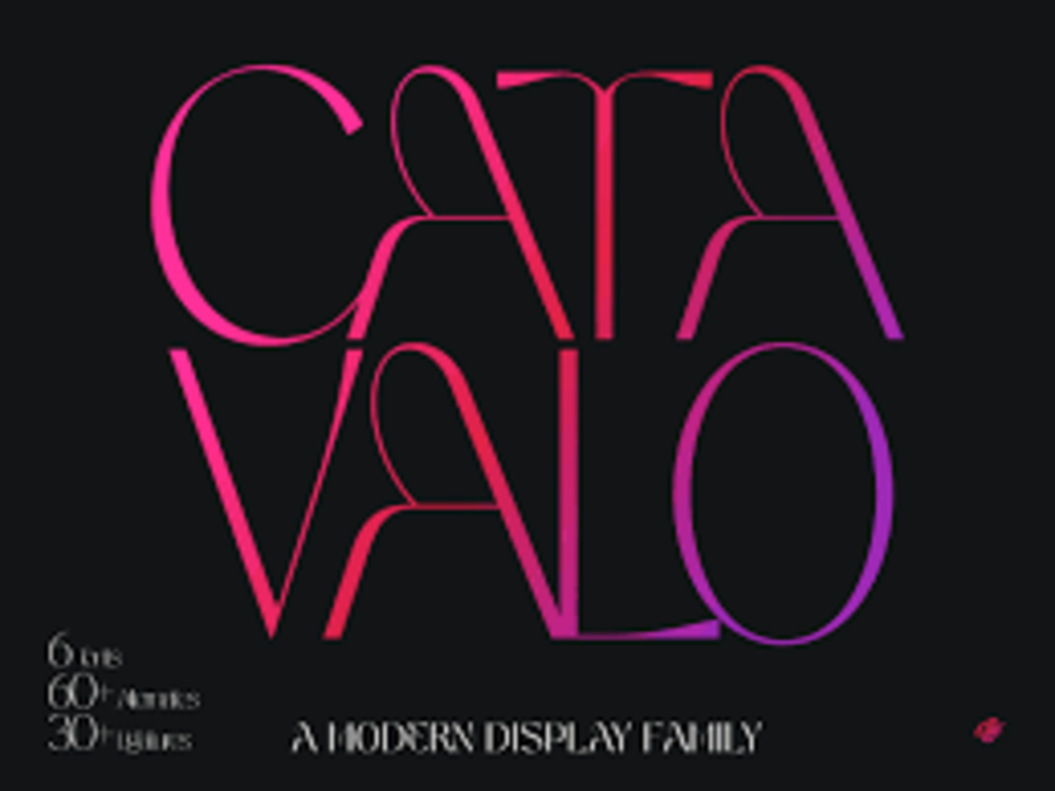 2366 现代时尚无衬线英文品牌字体 Catavalo – Modern display family