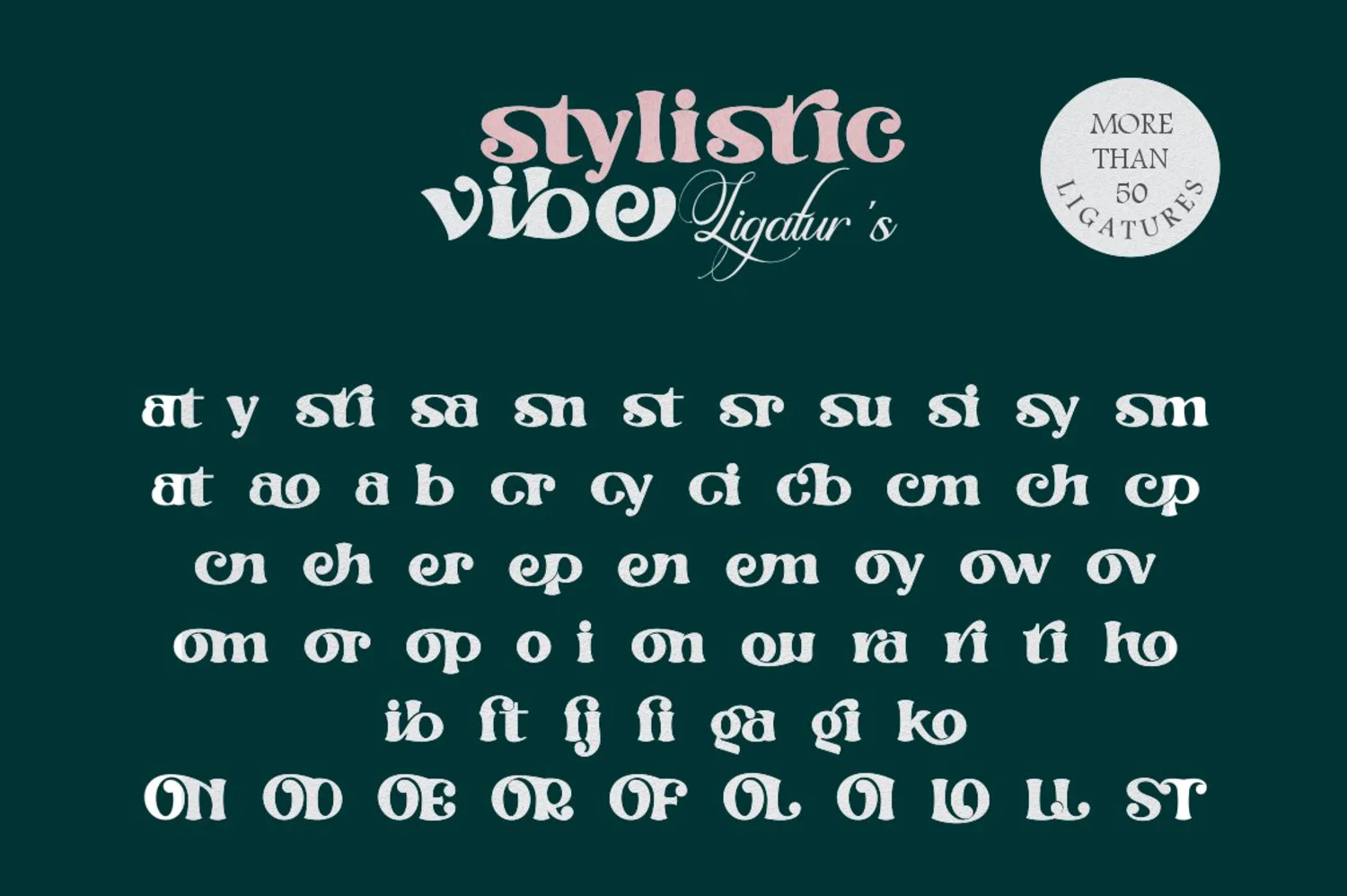 2370 现代平滑品牌标题英文无衬线字体 Artype – Stylistic Vibe