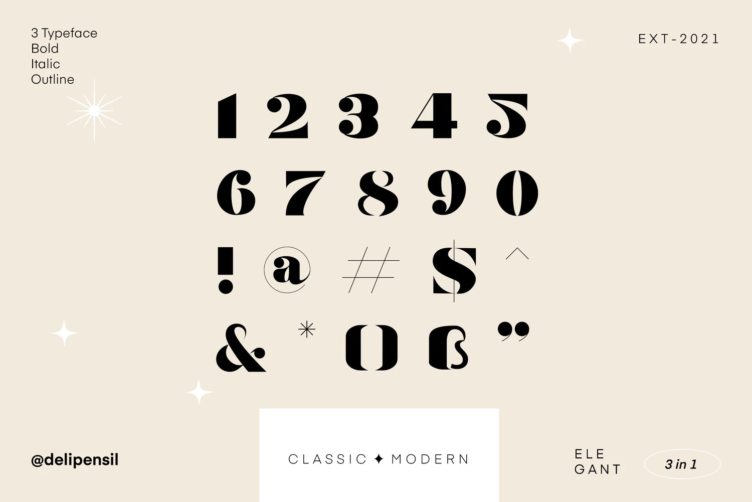 2372 潮流现代酸性逆反差海报标题Logo英文字体设计素材 Mogia – Modern Classic Typeface