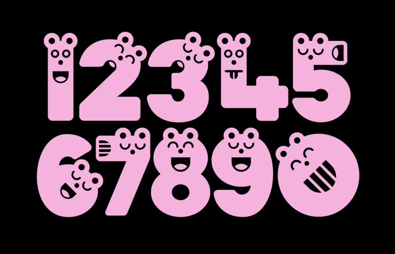 2377 可爱卡通动物艺术装饰英文字体 DR-Sidekick Display