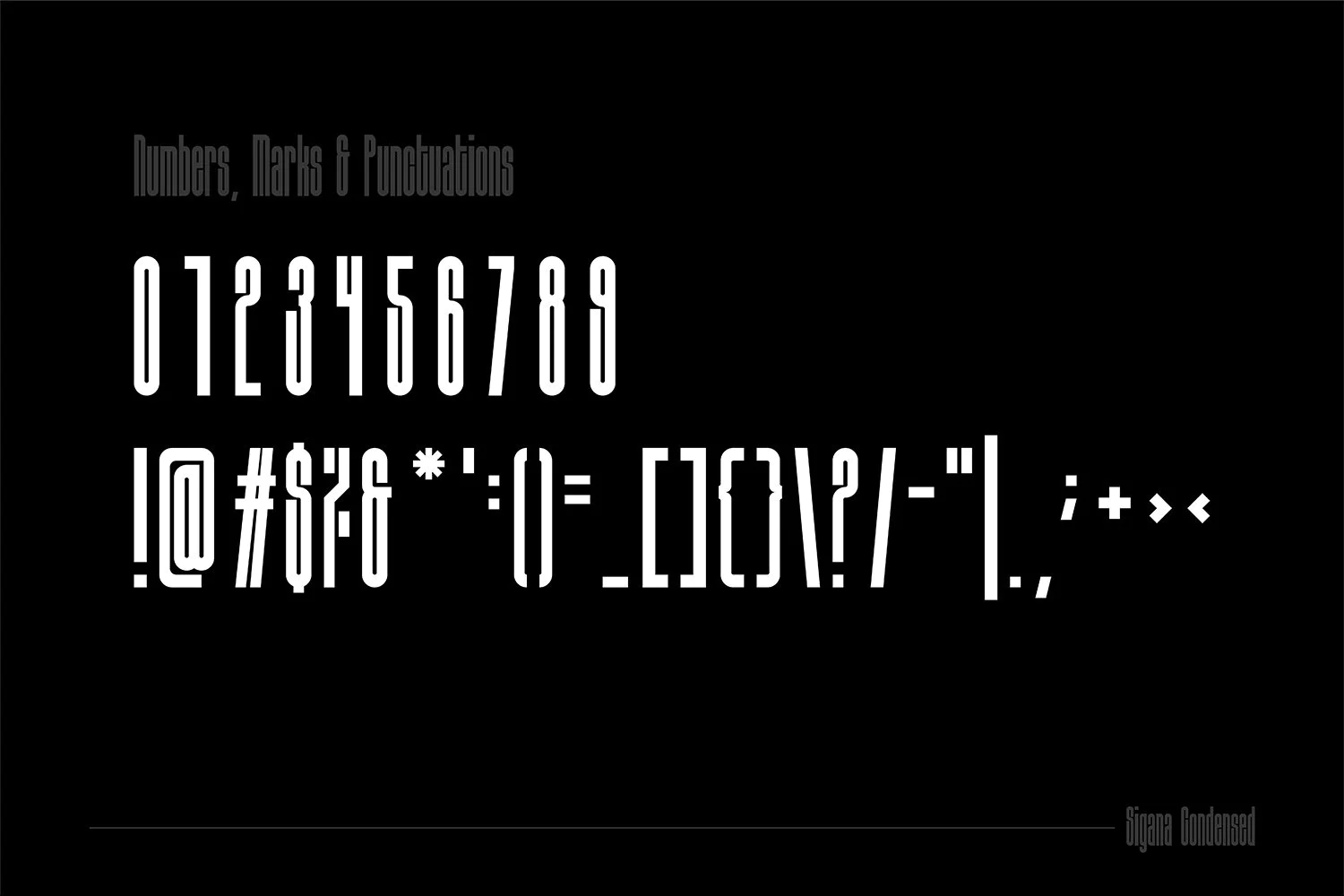 2382 现代概念显示英文超浓缩无衬线标题字体 Sigana – Modern Display Font