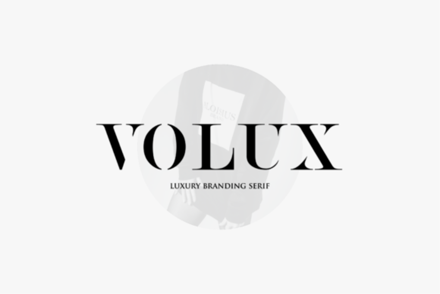 2383 时尚优雅科技感断字英文衬线字体 Volux Fuente Por Vroz Studio