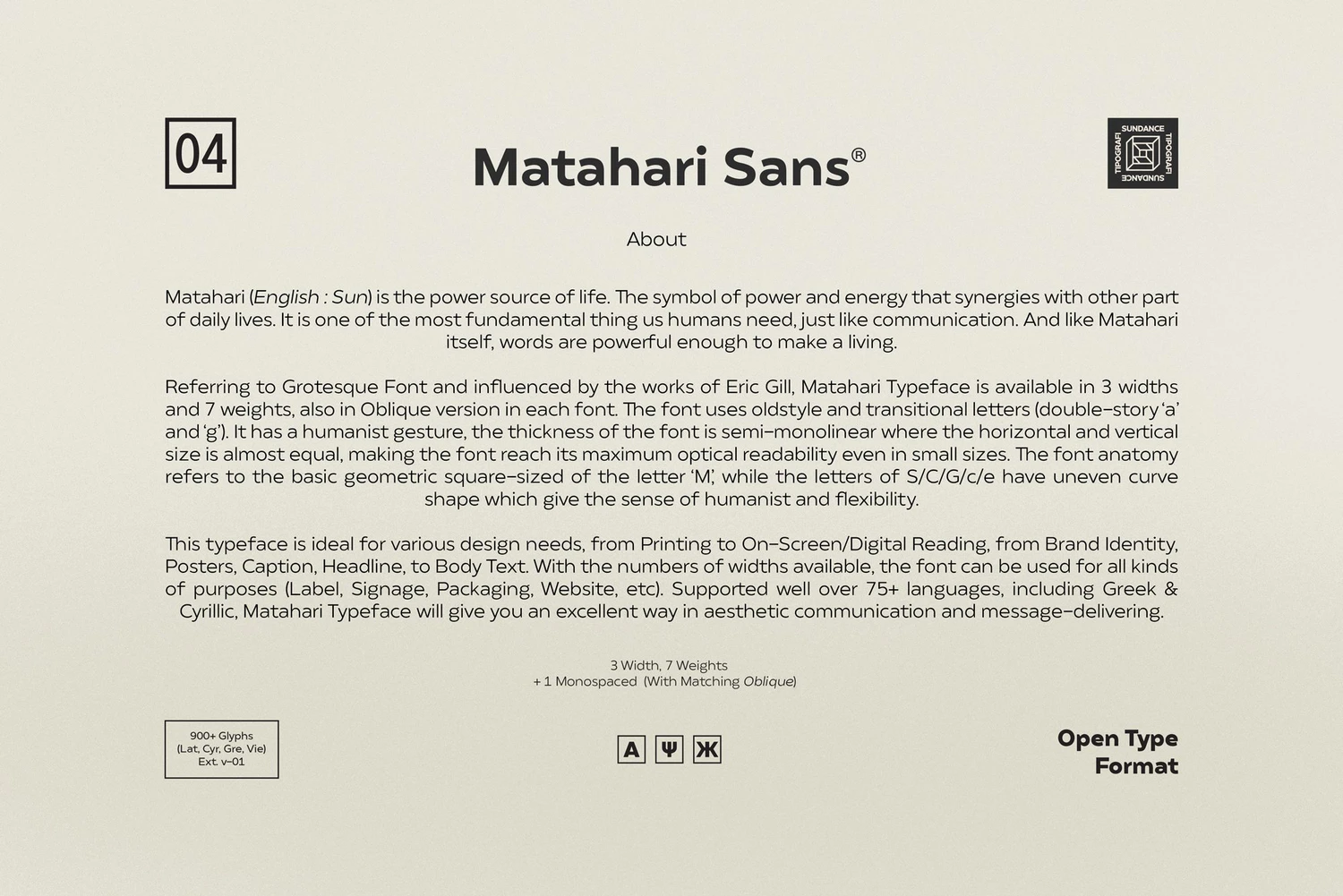 2414 Matahari简洁力量无衬线多字重英文字体Matahari Sans – Font Family _ Sans Serif Fon