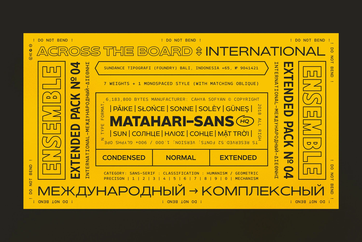 2414 Matahari简洁力量无衬线多字重英文字体Matahari Sans – Font Family _ Sans Serif Fon