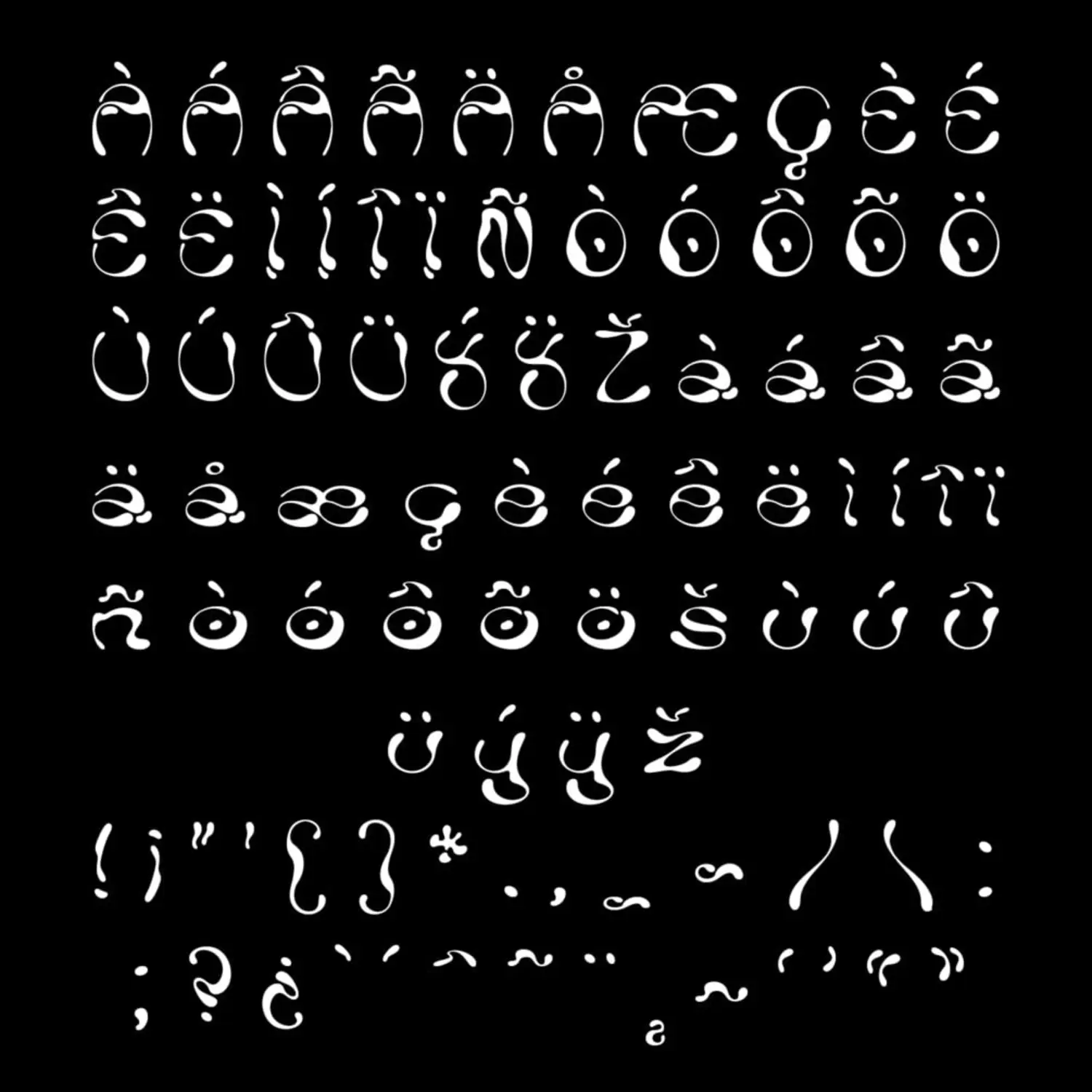 2420 卡通气泡英文装饰字体 Milena Leimig – Ladi Typeface