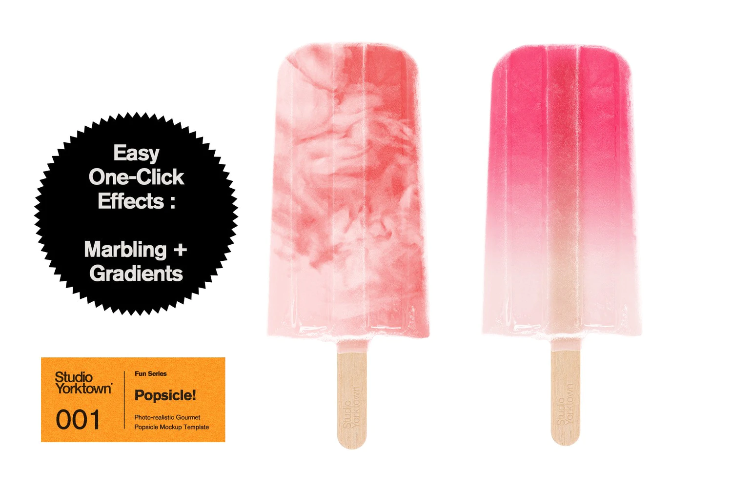2511 水果夹心冰棍雪糕品牌设计展示PSD样机模板 Popsicle! Ice Pop Mockup Template