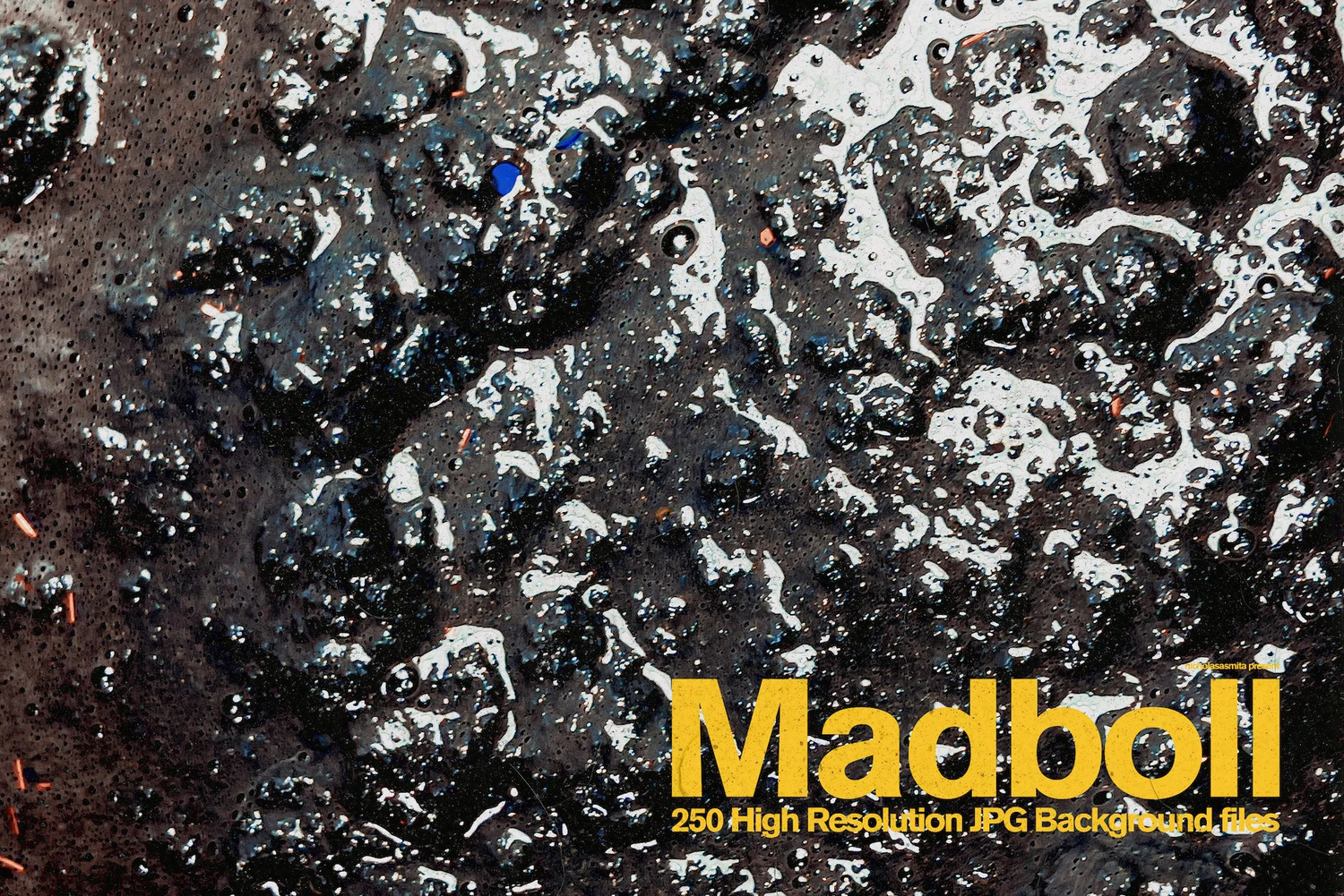 2521 250款真实高质量脏泥浆气泡化学液体天然纹理背景设计包Madboll 250 High Res JPG background