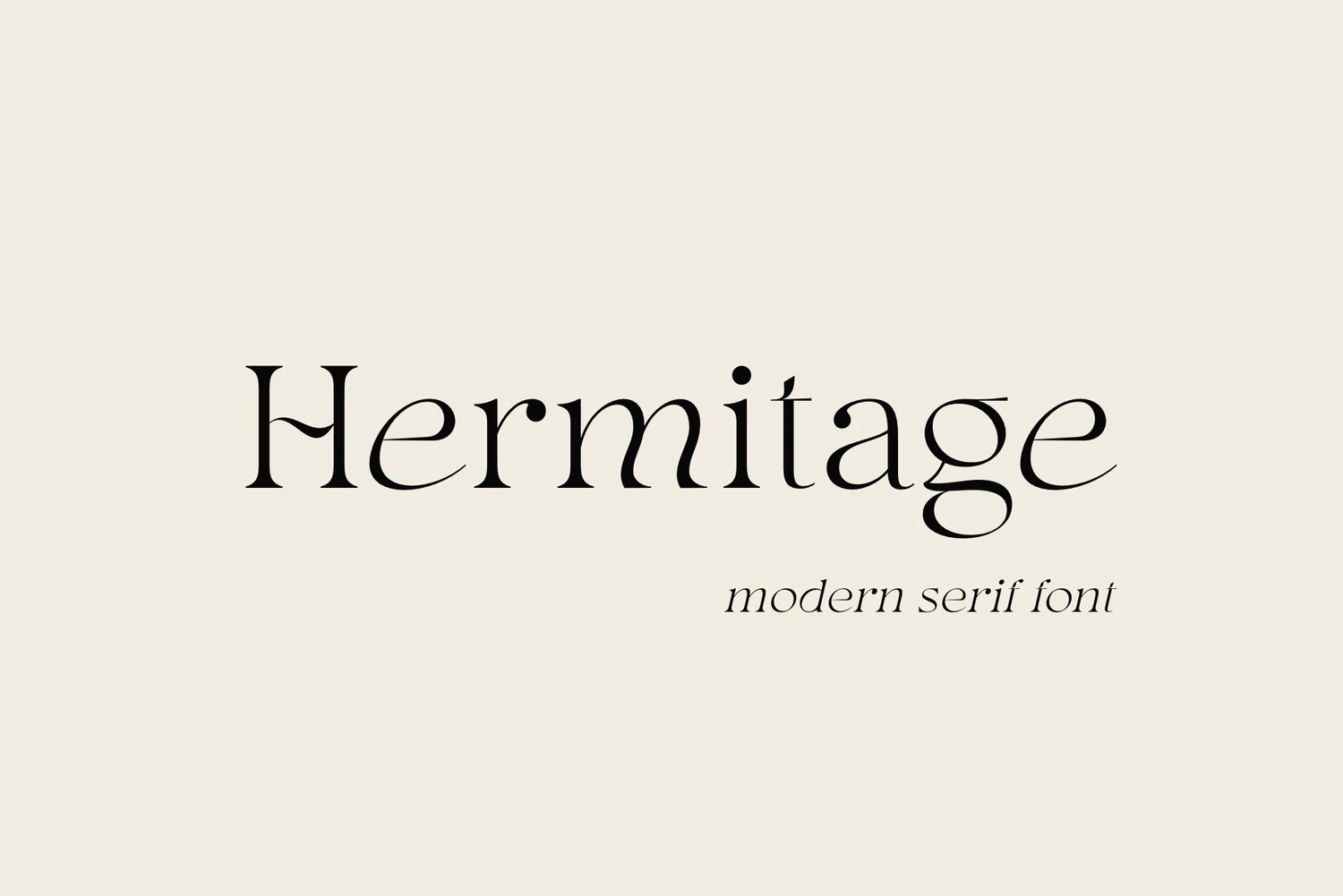 2583 现代优雅英文轻量衬线字体下载 Hermitage