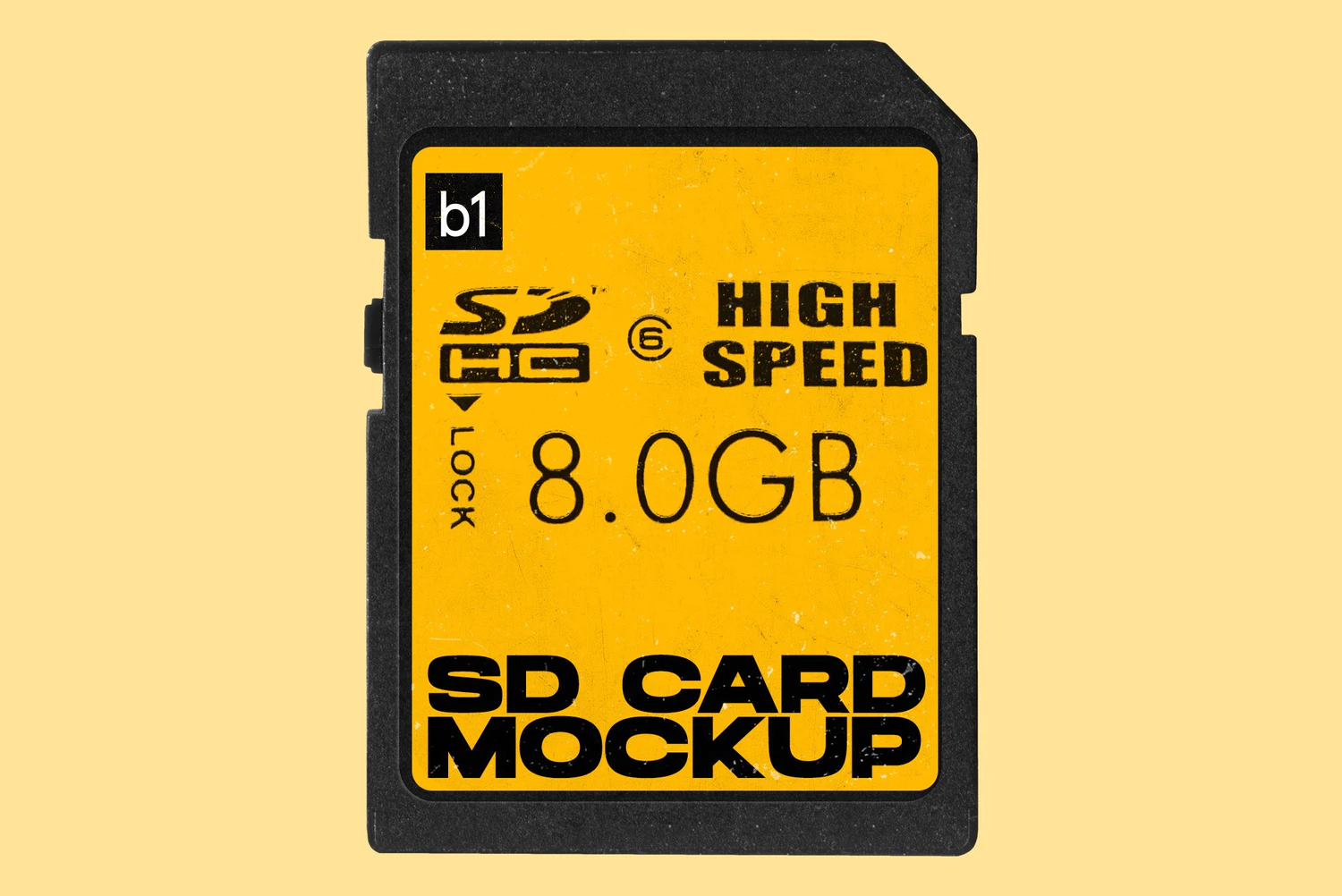 2647 电子品牌设计内存卡SD卡展示高清PNG模型 SD Memory Card Mockup