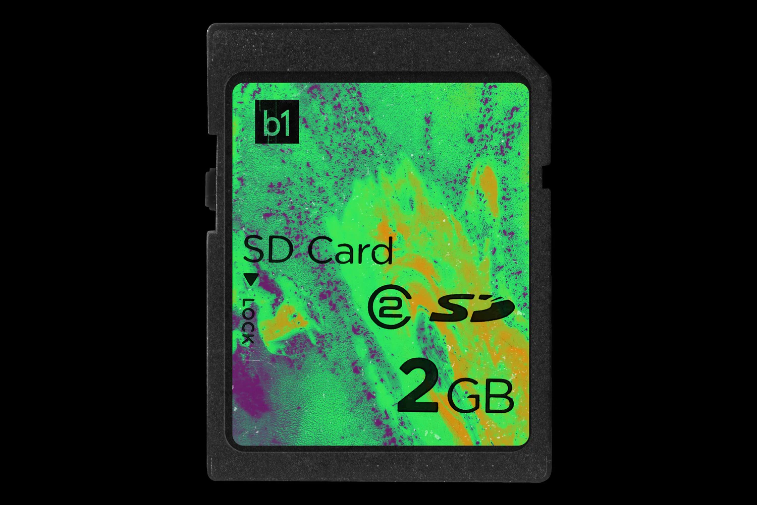 2647 电子品牌设计内存卡SD卡展示高清PNG模型 SD Memory Card Mockup