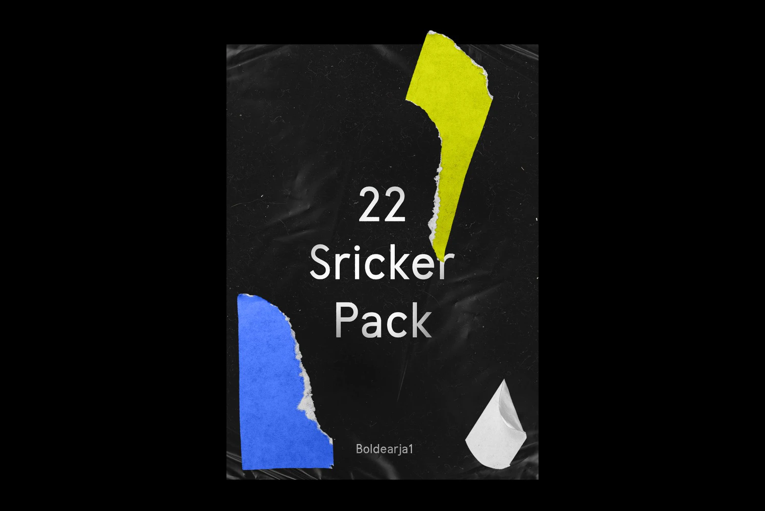 2649 22款贴纸拼贴撕纸不干胶标签设计贴图改色ps样机素材展示效果模板 Stickers Mockup Pack