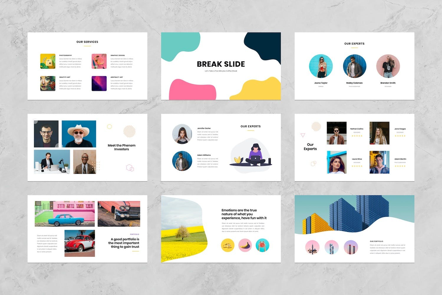 2749 现代时尚创意商业主题演讲keynote模板Creative Business PowerPoint Presentation Template-GOOODME果觅网