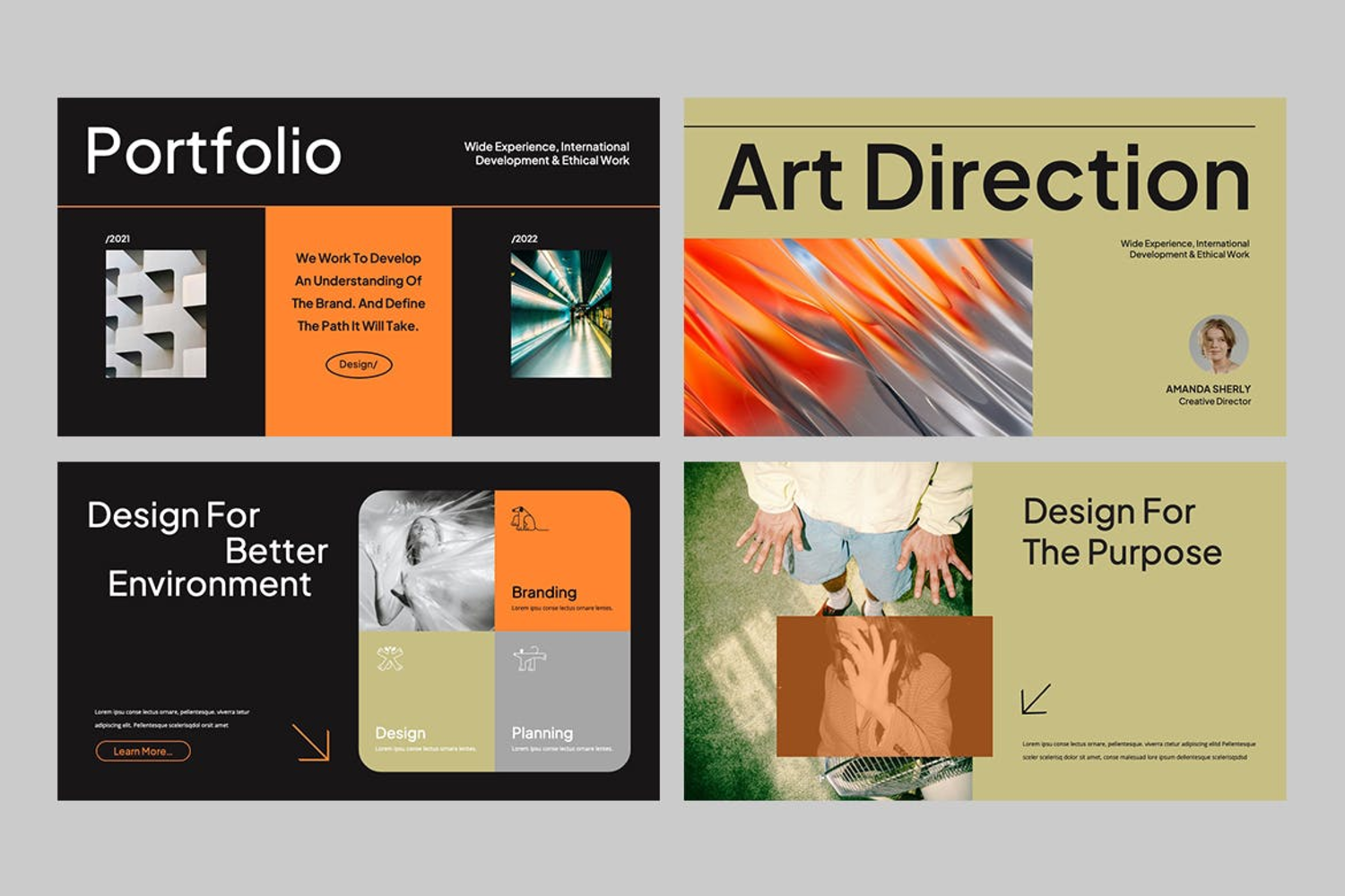 2774 艺术宣传推广主题的展览讲座keynote橙色模板-SUISSE SUISSE – Creative Powerpoint Template-GOOODME果觅网