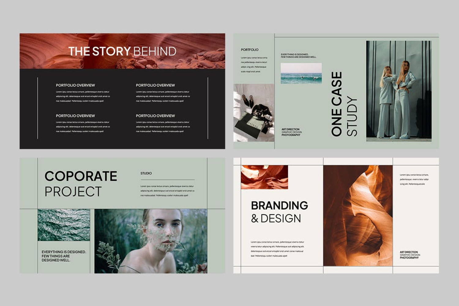 2775 极简的商业投资创业项目宣传介绍Keynote多用途模板 Portfolio Keynote Template-GOOODME果觅网