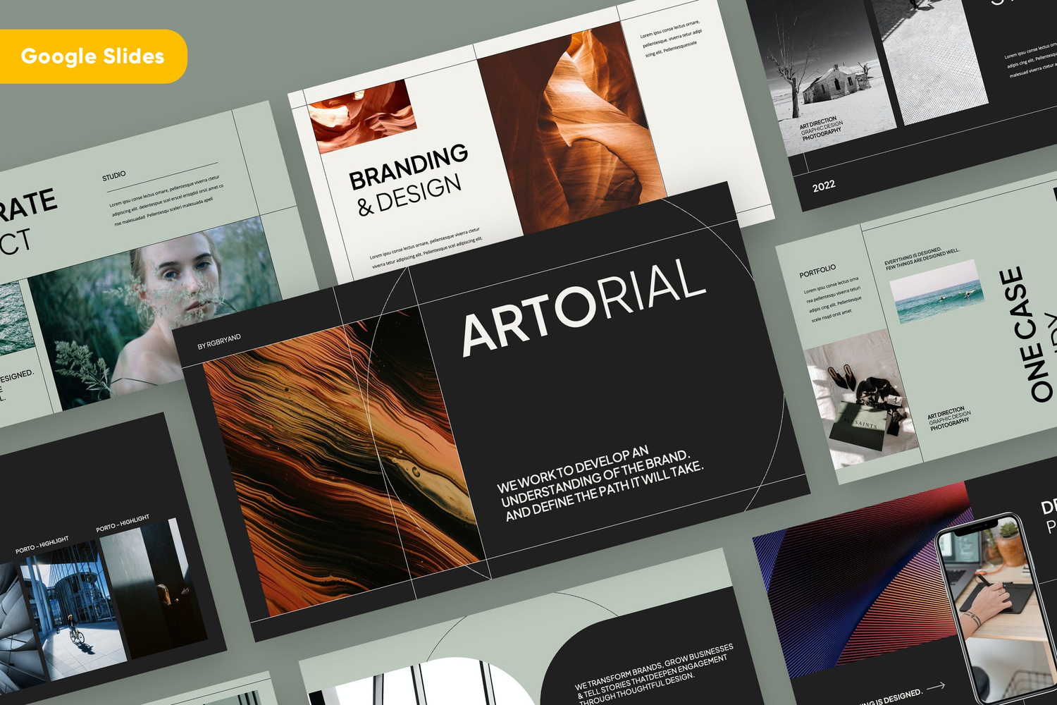 2775 极简的商业投资创业项目宣传介绍Keynote多用途模板 Portfolio Keynote Template-GOOODME果觅网