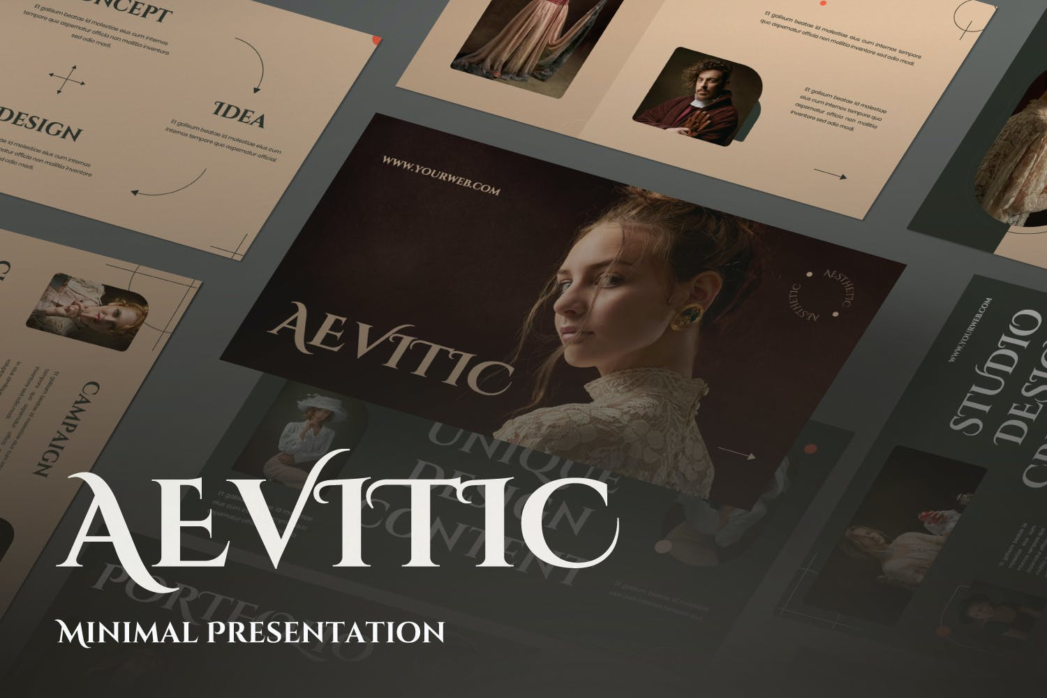 2780 高级复古的商业计划书展示推广Keynote模板-Aevitic Aevitic Creative Keynote Business Presentation-GOOODME果觅网