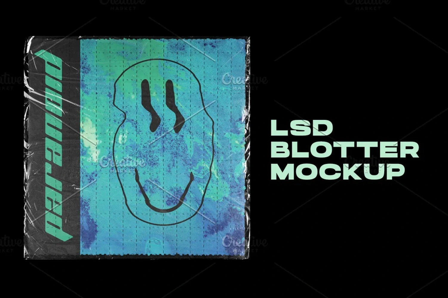 2785 LSD 吸墨纸包装印刷透明包装袋样机Paranoid Market – LSD Blotter-GOOODME果觅网
