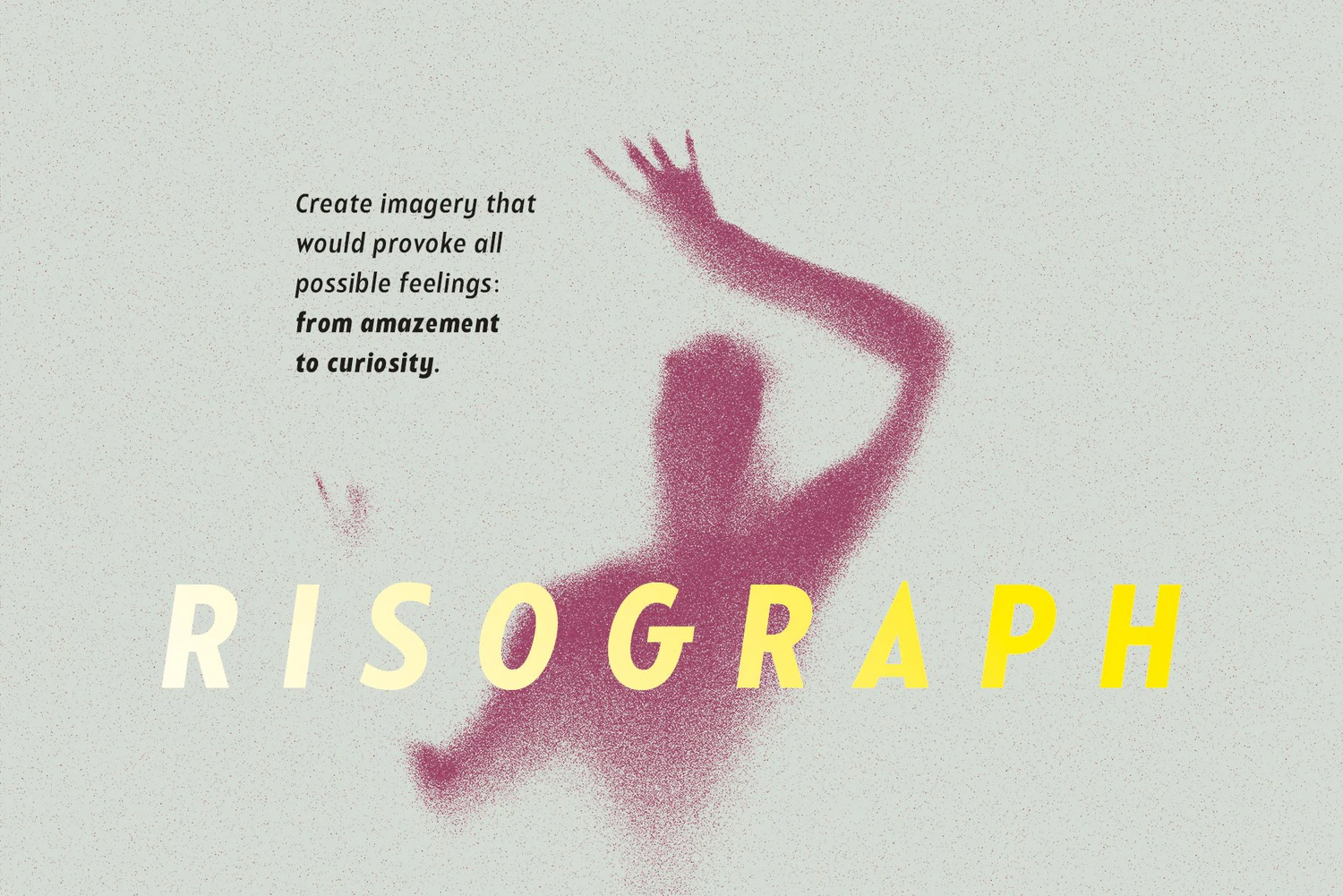 2789 经典复古做旧粗糙噪点肌理图片处理滤镜PS样式模板 Risograph Grain Effect For Photoshop-GOOODME果觅网