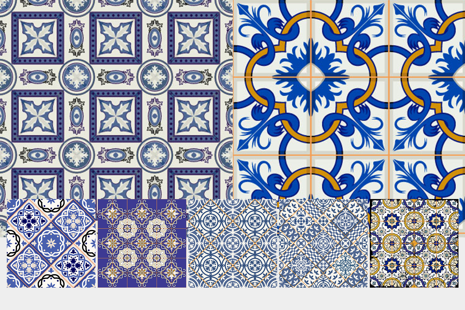 2793 25款伊斯兰风个矢量图文插画花纹素材 Moroccan Patterns Ornaments 25x EPS-GOOODME果觅网