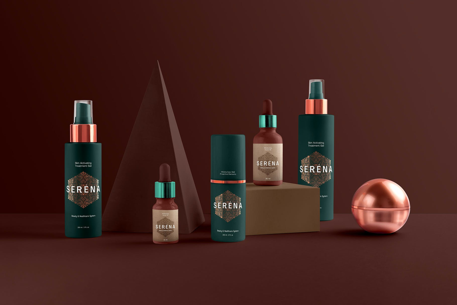 2840 高级护肤品化妆品套装包装PS场景样机Serena – Cosmetics Branding Mockups-果觅网GOOODME.COM