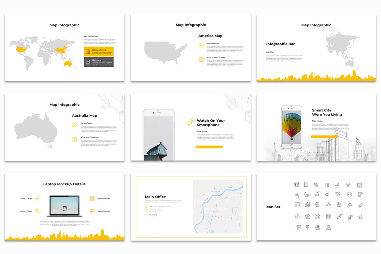 2941 建筑设计项目作品集主题演示keynote模版Calyx Construction Keynote Template