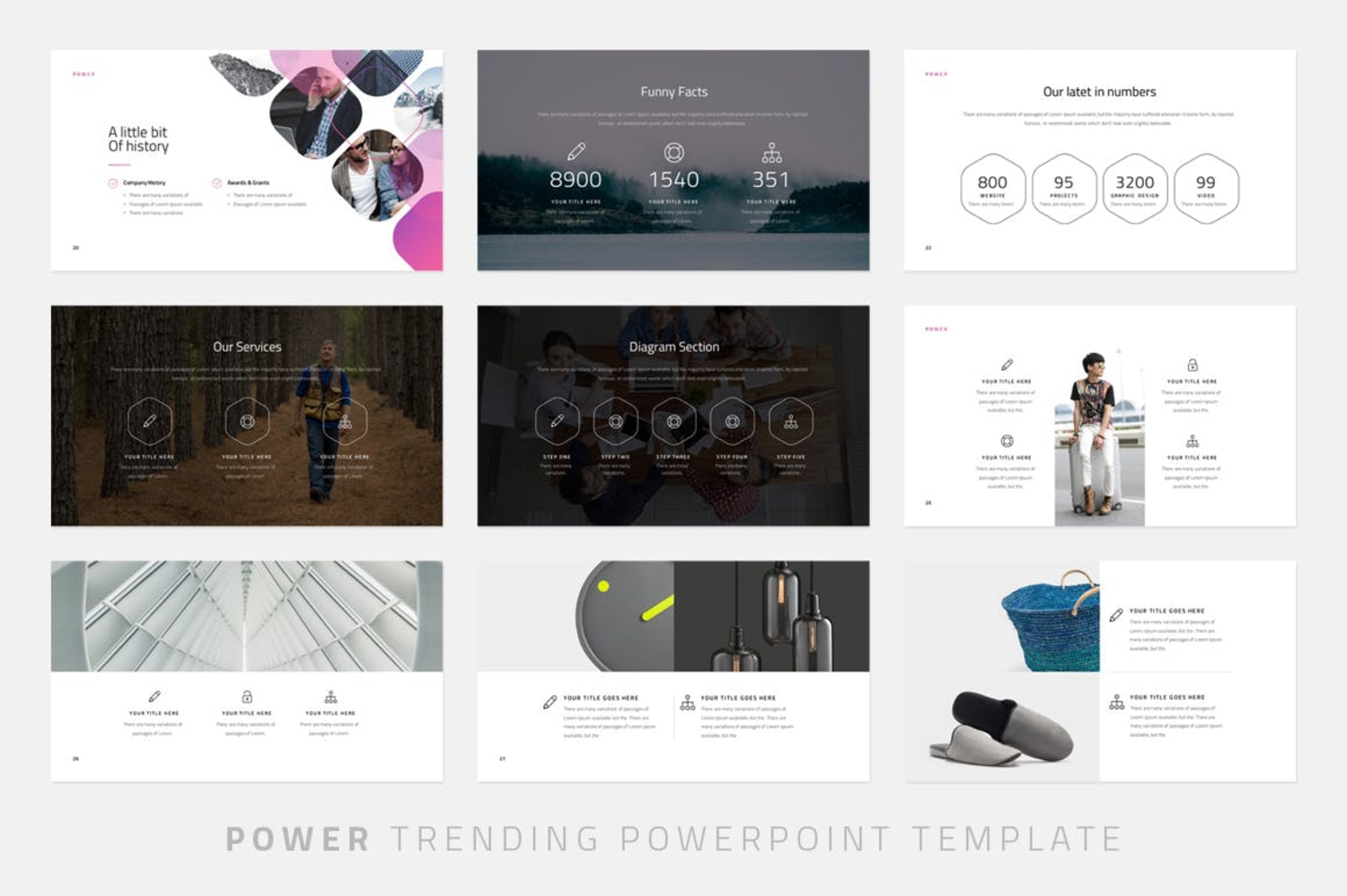 2951 个人作品集项目路演众筹产品keynote模版 Power – Keynote Template