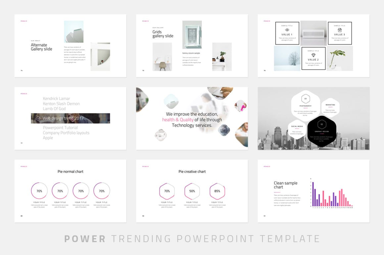 2951 个人作品集项目路演众筹产品keynote模版 Power – Keynote Template