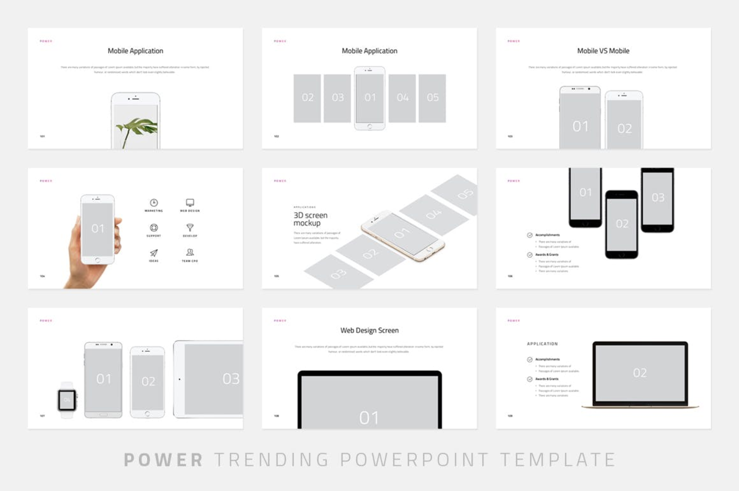 2951 个人作品集项目路演众筹产品keynote模版 Power – Keynote Template