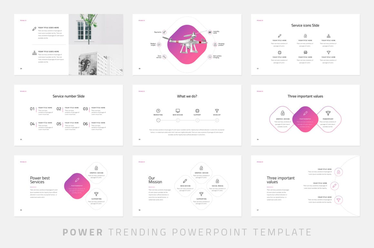 2951 个人作品集项目路演众筹产品keynote模版 Power – Keynote Template