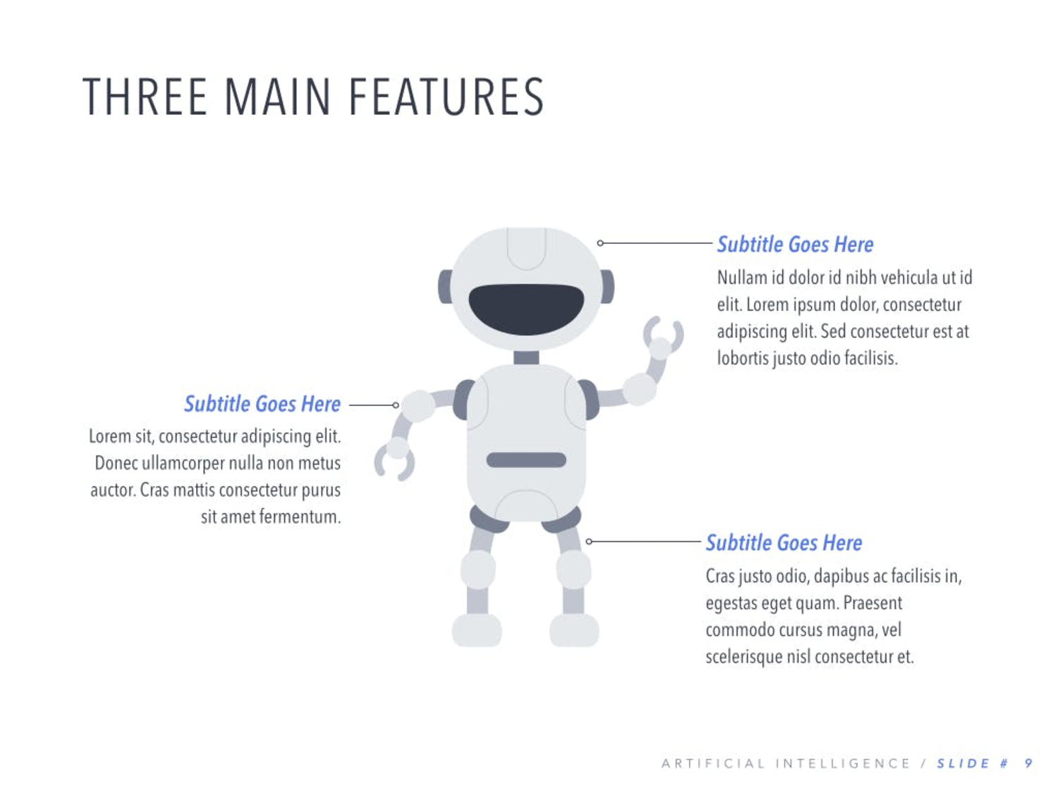 2956 机器人AI人工智能主题演讲keynote模版 Robot Showcase Keynote Template