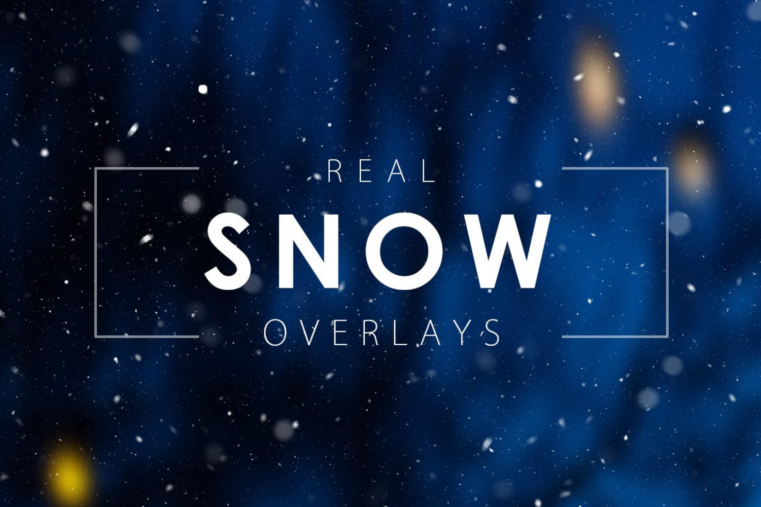 3017 20款高清雪花冬季照片氛围叠加素材Real Snow Overlays