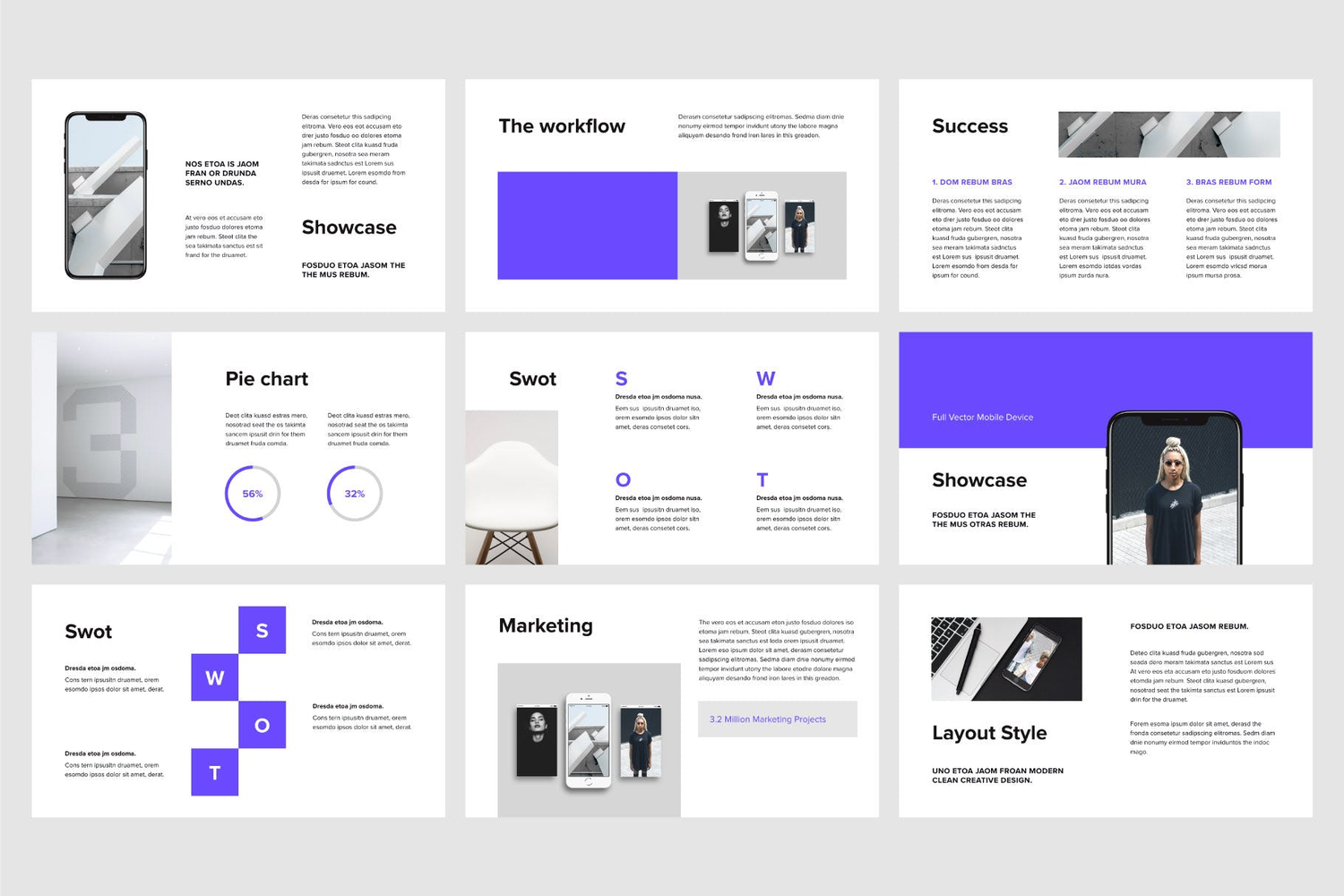 3071 极简多用途现代简约作品集主题演讲Keynote模板 VIGO – Keynote Template