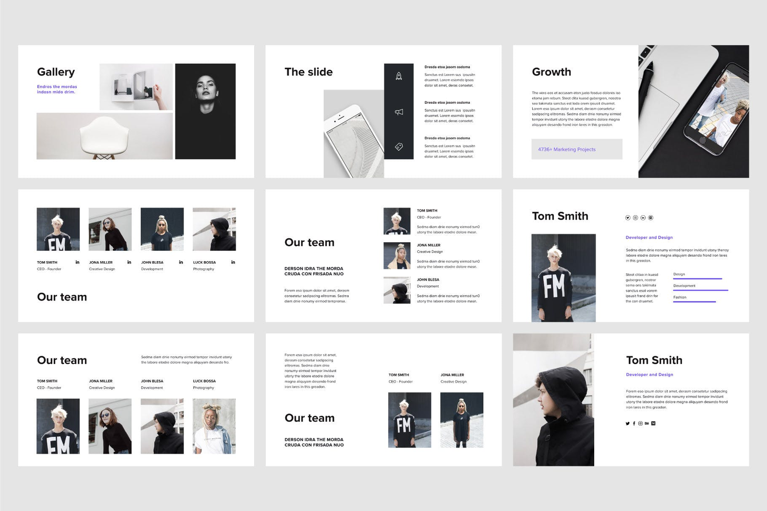 3071 极简多用途现代简约作品集主题演讲Keynote模板 VIGO – Keynote Template