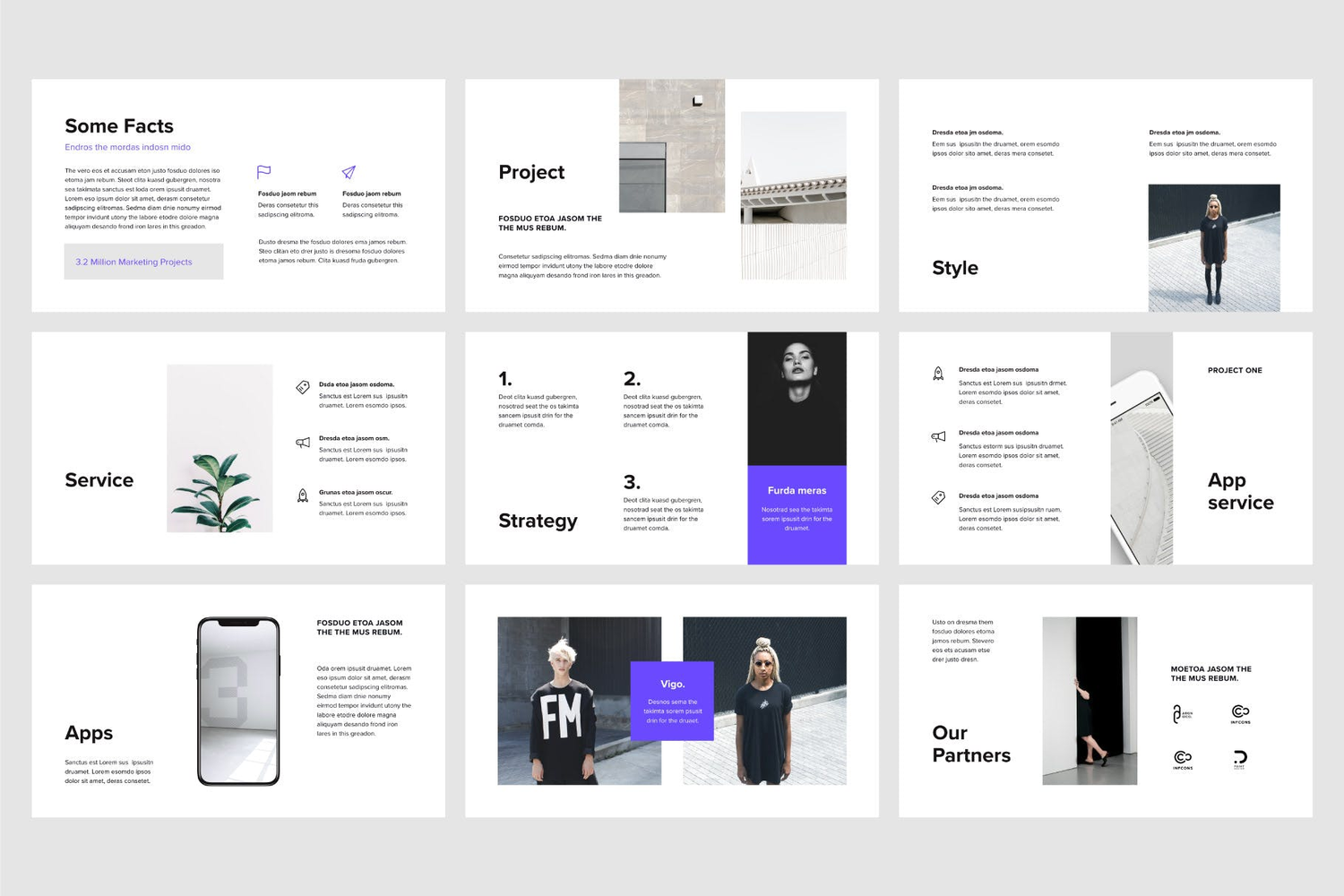 3071 极简多用途现代简约作品集主题演讲Keynote模板 VIGO – Keynote Template