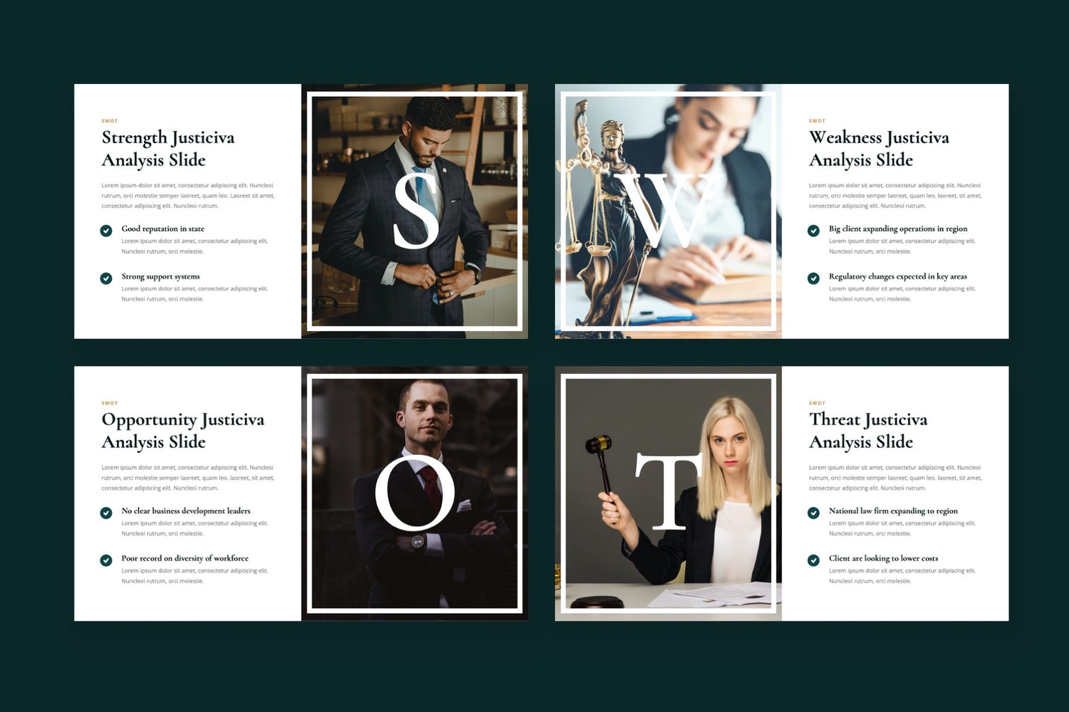 3079 律师事务所法律援助司法PPT+Keynote模板 Justiciva – Lawyer & Law Firm Keynote Template