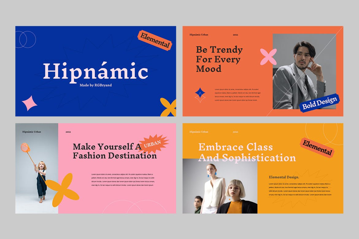 3088 创意简约品牌营销策划图文排版设计ppt+keynote模板 HIPNAMIC – Creative ppt+keynote Template