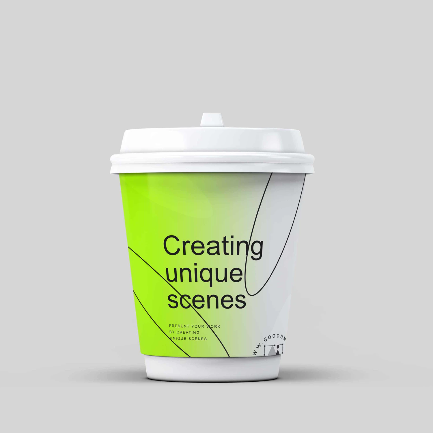 3107 8款一次性带盖咖啡杯纸杯PSD样机 Coffee Cup Mock-Up V