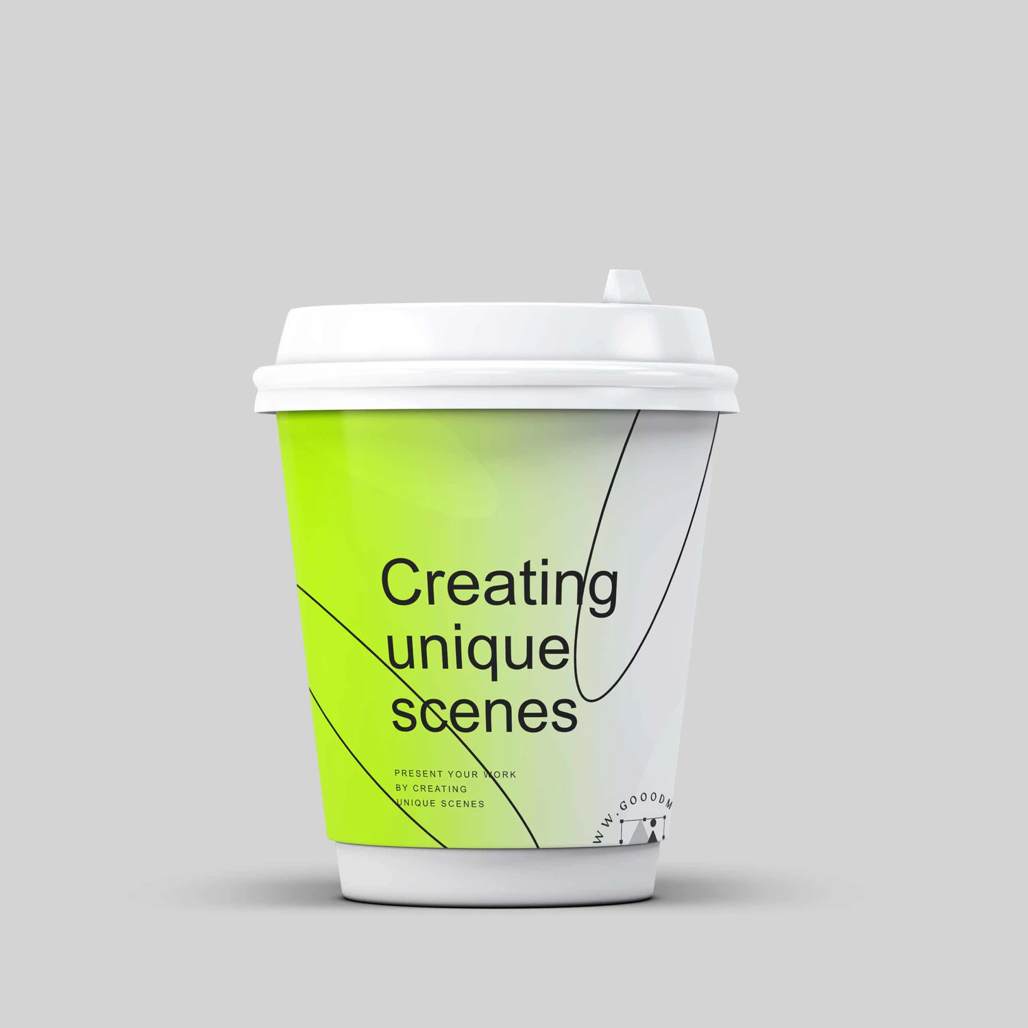 3107 8款一次性带盖咖啡杯纸杯PSD样机 Coffee Cup Mock-Up V