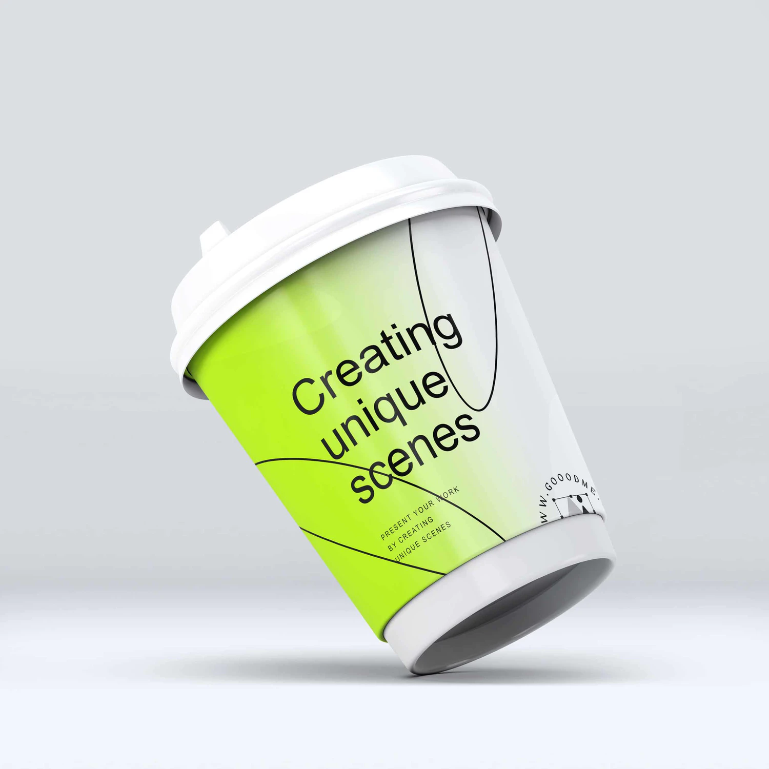 3107 8款一次性带盖咖啡杯纸杯PSD样机 Coffee Cup Mock-Up V