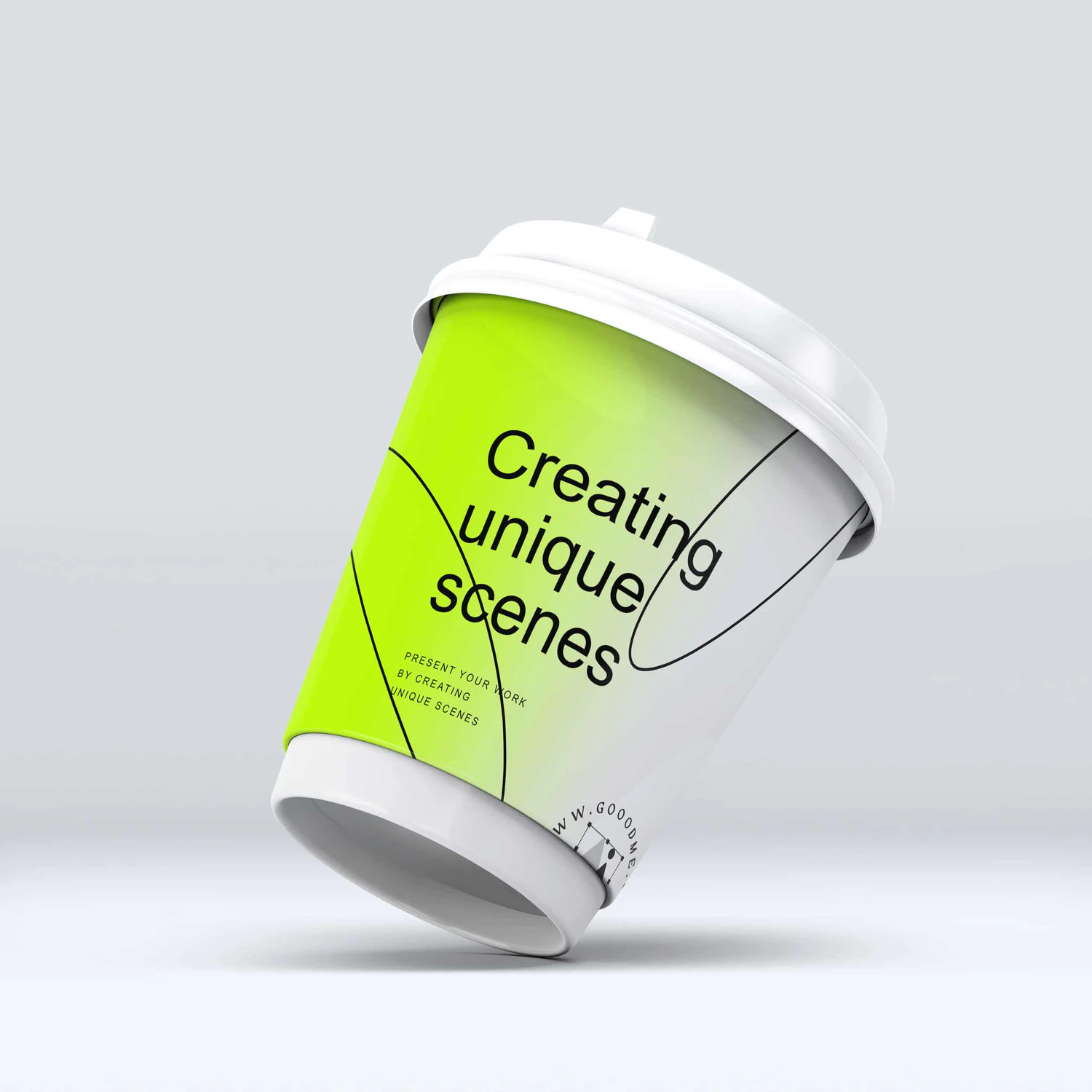 3107 8款一次性带盖咖啡杯纸杯PSD样机 Coffee Cup Mock-Up V