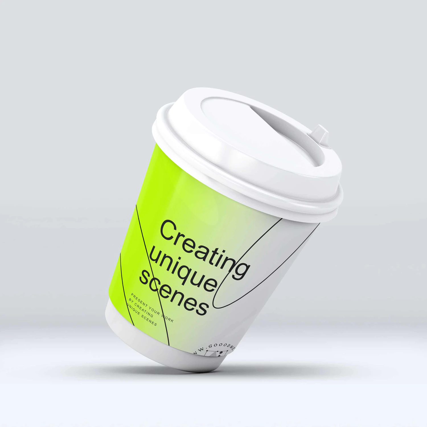 3107 8款一次性带盖咖啡杯纸杯PSD样机 Coffee Cup Mock-Up V