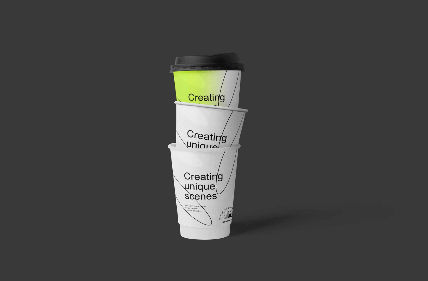 3108 4款一次性咖啡纸杯水杯PSD样机 4 Awesome Coffee Cup Mockups